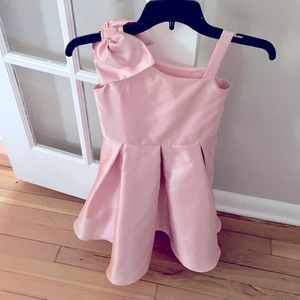 Girls pink satin dress (6x)